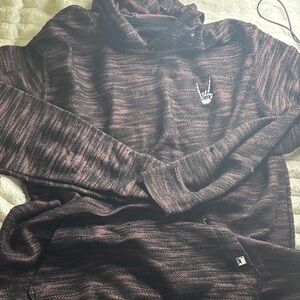 Men's Black and Red Hoodie